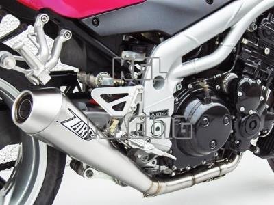 ZARD for Triumph Speed Triple Bj. 02-04 Homologated Full System 3-1 konisch round Stainless steel - Click Image to Close