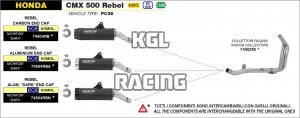 Arrow pour Honda CMX 500 Rebel 2020-2021 - Collecteurs racings