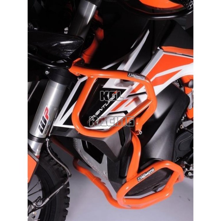 RD MOTO valbeugels KTM 790 Adventure / R (lower + upper frames) 2019-2020 - Oranje - Klik op de afbeelding om het venster te sluiten