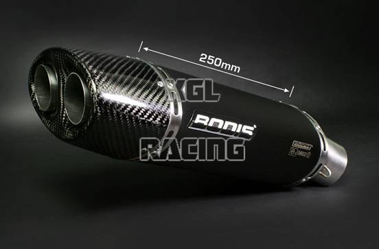 Bodis Slip-on Honda CBR600RR '07-'12 Oval Q1 RVS black - Click Image to Close