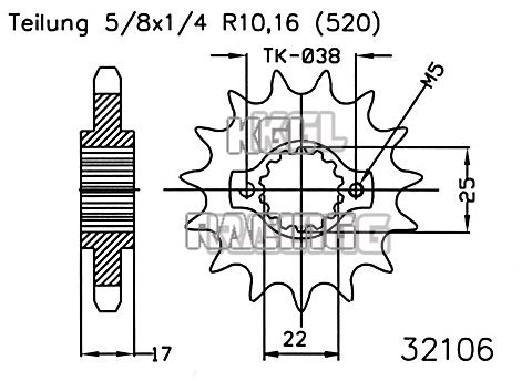 Ducati Monster 900 1997-1999 - Pinion Gear 15 Teeth - Click Image to Close