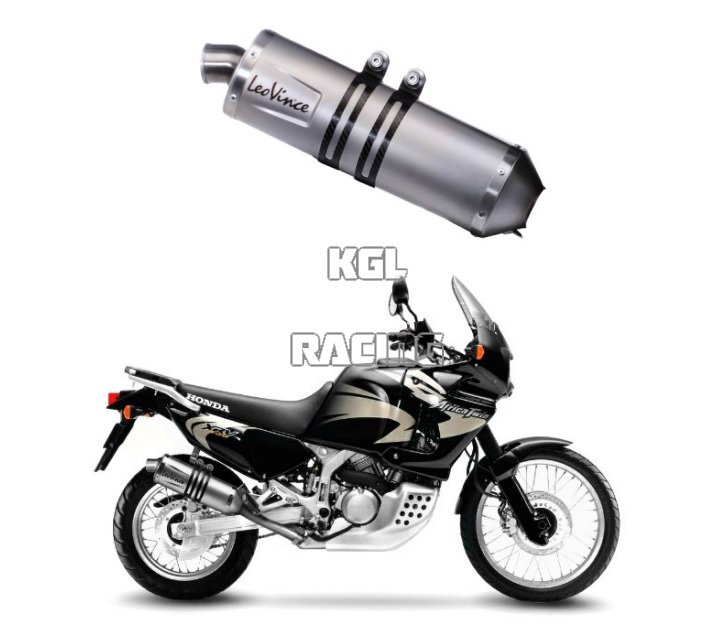 LEOVINCE for HONDA XRV 750 AFRICA TWIN 1995-2005 - LV ONE EVO SLIP-ON STAINLESS STEEL - Click Image to Close