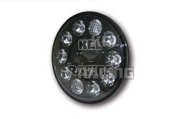 LED main headlight insert, 7 inch, black - Click Image to Close