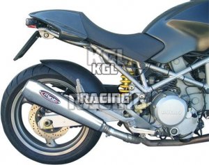MARVING Silencers right and left outgoing DUCATI MONSTER S4 - Racing Steel Style Stainless Steel