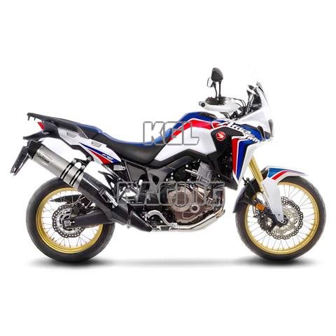 LEOVINCE for HONDA CRF 1000 L AFRICA TWIN ABS 2017-> - SLIP-ON LV ONE EVO STAINLESS STEEL - Click Image to Close