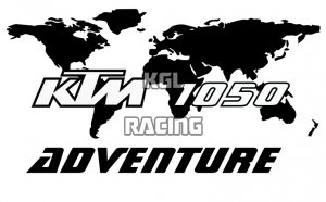 KTM 1050 ADVENTURE carte mondiale coffre laterale sticker (set gauche-droite)