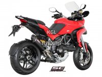 SC Project slip-on DUCATI MULTISTRADA 1200 / S - Decat pipe + Oval Carbon