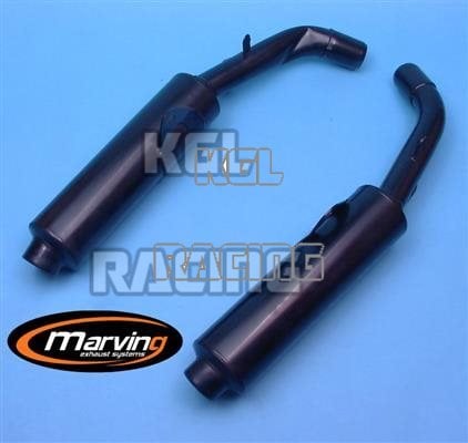 MARVING Silencers HONDA CBR 1000 F 86/88 - Cylindrical ? 100 Black - Click Image to Close