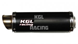 KGL Racing silencer HONDA CBF 600 04->> - THUNDER TITANIUM BLACK