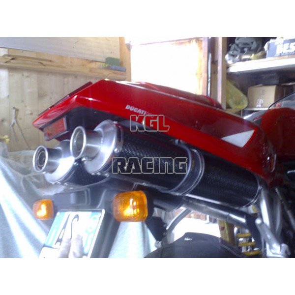 KGL Racing silencers DUCATI 748-916-996 - OVALE CARBON - Click Image to Close