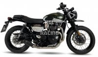 IXRACE for TRIUMPH STREET SCRAMBLER 900 17-22 - Full exhaust System MK2 SERIES BLACK