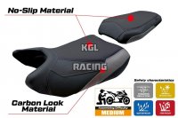 Housse de selle compatible QJ Motor SRT 800 X / S / SX 2023-2025 - model Wuhai - SANS LOGO - Gris