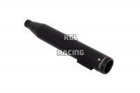 RINEHART RACING MUFFLER SLIP-ON 3 inch BLACK W/BLACK STRAIGHT END CAPS - FXD 06-UP