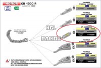 Arrow voor Honda CB 1000 R 2018/2020 - GP2 demper Titanium Arrow voor Honda CB 1000 R 2018/2020 - GP2 demper Titanium