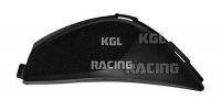 Small fuel tank cover RH for CBR 1000 RR, 08-09, SC59, unpainted ABS, black. The fairing is made of high-quality ABS and has got