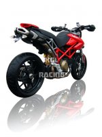 ZARD voor Ducati Hypermotard 1100 gekeurde Slip-On demper 2-2 Penta Alu Black