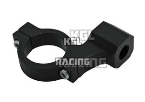 cnc-milled clamp, black, f. 1 inch handle bar, M10