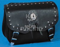 saddle bags, leather, pair, "California", with rivets