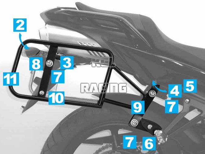 yamaha fzs luggage rack