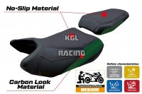 Housse de selle compatible QJ Motor SRT 800 X / S / SX 2023-2025 - model Wuhai - SANS LOGO - Vert Militair