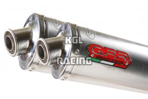 GPR voor Ducati Monster S4R 1000 2003/07 - Gekeurde Dubbele slip-on Demper - Inox Tondo / Round