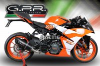 GPR voor Ktm Rc 390 2017/20 - Racing slip-on Demper - Furore Nero
