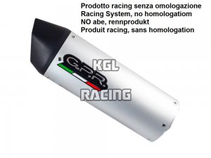 GPR voor Universal Furore alluminio L.310mm 90 X 120mm - Universal racing silencer without link pipe Cafe Racer Transformation - Furore alluminio