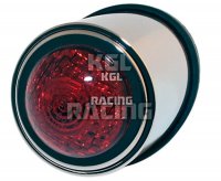 LED taillight OLD SCHOOL TYPE1, chromed, red lens
