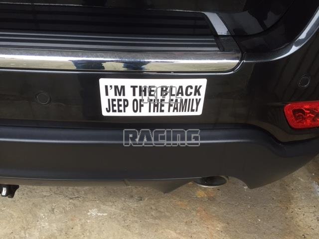 I 'M THE BLACK JEEP OF THE FAMILY sticker - Click Image to Close