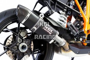 KGL Racing silencieux KTM 1290 Superduke '17-'18 (euro4) - HEXAGONAL TITANIUM BLACK