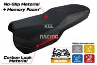 Seat cover compatible Ducati Multistrada V4 2021-2025 - model Lula Ultragrip Comfort System - NO LOGO - Black