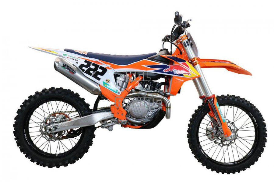 GPR for Ktm Sx-F 450 2020/2022 - with motocross FIM Dbkiller Full Line - Pentacross Inox - Click Image to Close