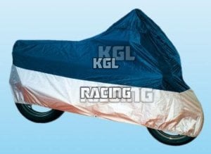 Moto cover, taille XXL, Polyester, bleu/argent - pour grosse moto comme une Gold Wing