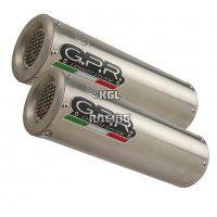 GPR for Ducati Monster 696 2008/14 - Homologated with catalyst Double Slip-on - M3 Titanium Natural