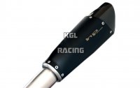 HP CORSE voor KTM DUKE 390 - Uitlaat demper EVOXTREME 260mm (RACE) Inox black