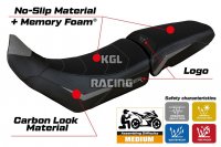 Seat cover compatible Triumph Tiger 850 Sport 2021 - 2025 - model Sintra Comfort System - WITH LOGO - Grey