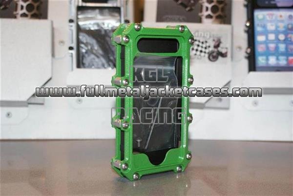 FMJ Case Iphone 4/ 4S Granny Smith green - Click Image to Close
