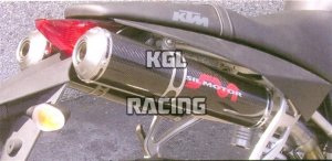 SIL MOTOR ROUND (DOUBLE) SLIP-ONS KTM SUPER DUKE 990 05->>08 - CARBON