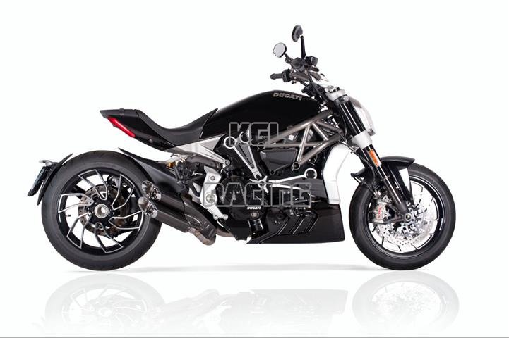 QD exhaust for DUCATI X-DIAVEL - TWIN MONKEY � SLASH CARBON � 2 IN 2 H BALANCED SYSTEM - Click Image to Close