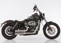 FALCON for HARLEY DAVIDSON DYNA Super Glide Custom (FXDC) 2014-2016 - FALCON Double Groove complete exhaust system with cat (2-2)