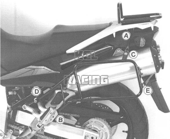 Support coffre Hepco&Becker - Kawasaki KLV1000 '04-> Lock-it - Cliquez sur l'image pour la fermer