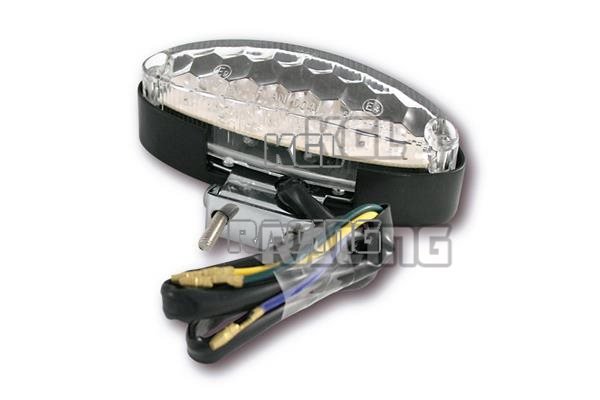 LED taillight 255-977, black housing with bracket - Click Image to Close