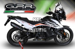 GPR voor Ktm Adventure 790 2018/20 - Racing slip-on Demper - Furore Nero