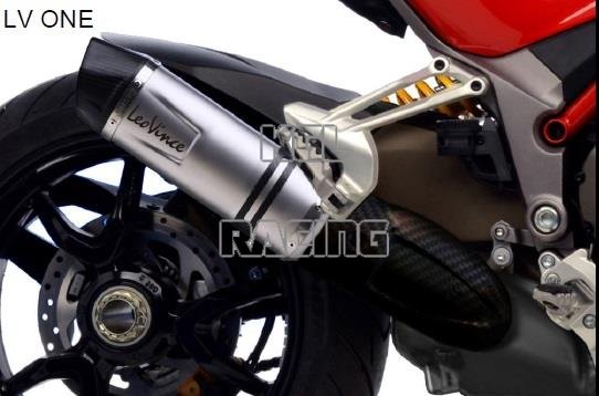 LEOVINCE for DUCATI Multistrada 1200 S D/AIR 2015-2017 - LV ONE EVO SLIP-ON STAINLESS STEEL - Click Image to Close