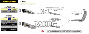Arrow pour Kawasaki Z 750 2007-2014 - Joint pour silencieux Race-Tech