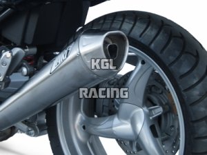 ZARD for Moto Guzzi 1200 Sport 4V Bj. 11-> Homologated Slip-On silencer 2-1 konisch round Stainless steel