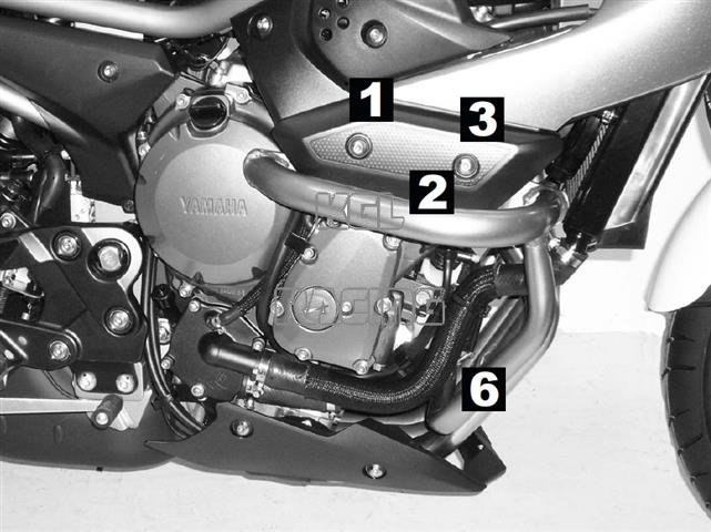 Valbeugels voor Yamaha XJ6 '09-> - (motor) - Klik op de afbeelding om het venster te sluiten
