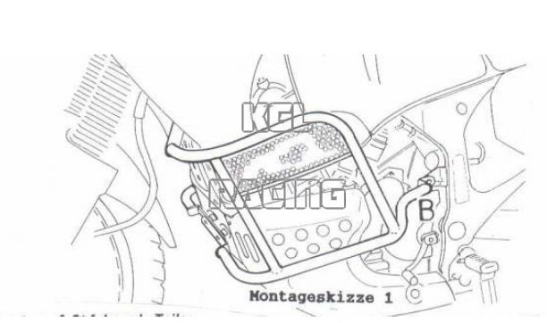 Crash protection Honda XRV750 '96-> - black - Click Image to Close