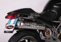 MARVING High Silencers right and left DUCATI MONSTER 1000 - Racing Steel Stainless Steel