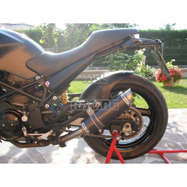 KGL Racing silencers DUCATI MONSTER 600-620-695-750-900-1000 - THUNDER CARBON LOW - Click Image to Close